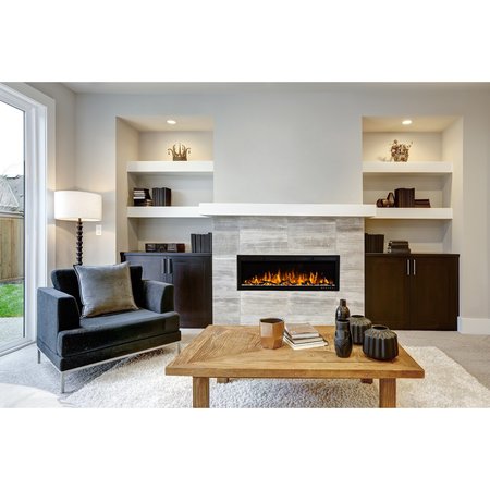 BLUEGRASS LIVING 50 Inch Linear Electric Fireplace - Model# Bef-50L BEF-50L